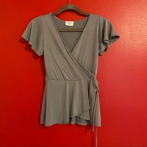 Sage green blouse